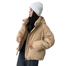 时尚新款冬季连帽羽绒服修身显瘦保暖外套，女装羽绒服，阿舍尔精品