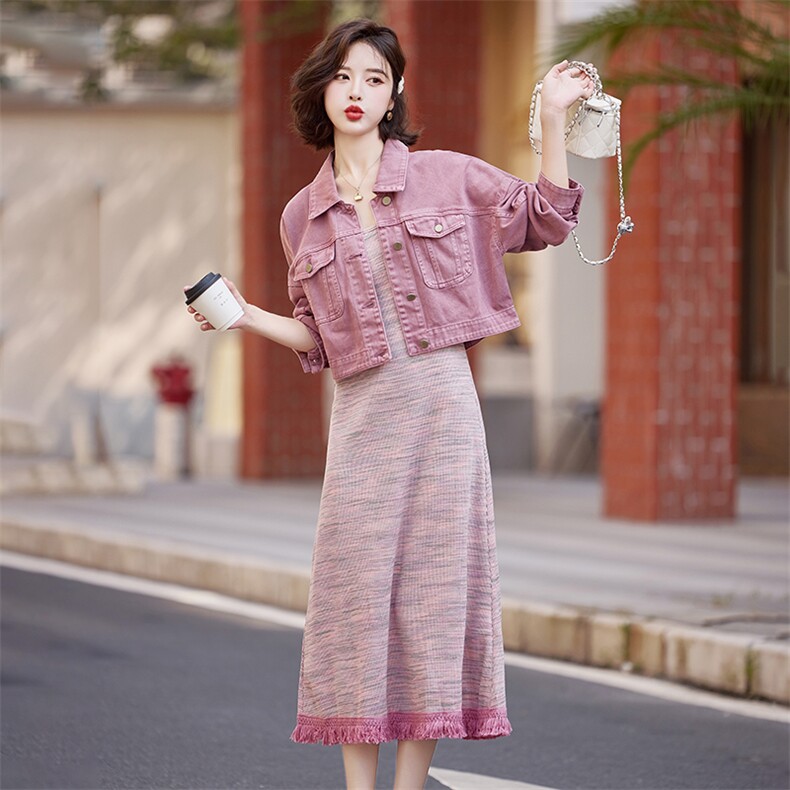 开春穿搭套装女2025新款时尚休闲气质高级感减龄显瘦小个子两件套,女装套装/套裙,艾仟回(原伊仟回)