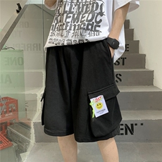 2026夏宽松潮牌男五分裤短裤工装立体大口袋DK999/P40黑，男装牛仔裤，电商A094