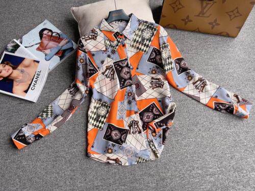 【现货】2021春季新品真丝双绉印花衬衫，女装衬衫，七七迷兰