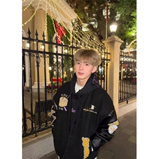 街头hiphop棒球服硬挺滑板个性ins新款时尚嘻哈潮流涂鸦JK633，男装夹克，星座1116A（原606A-3）
