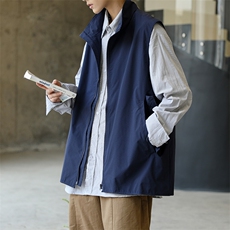 日系机能风工装马甲新款夏季复古宽松休闲马甲外套W3110-P35，男装背心/马甲，星座512-2