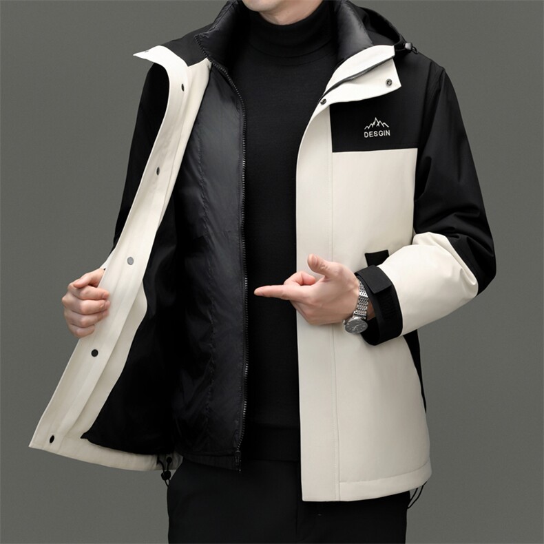 男装羽绒服YR88080新品主推90绒子户外风可脱卸内胆活帽4色，男装羽绒服，钱塘207-1