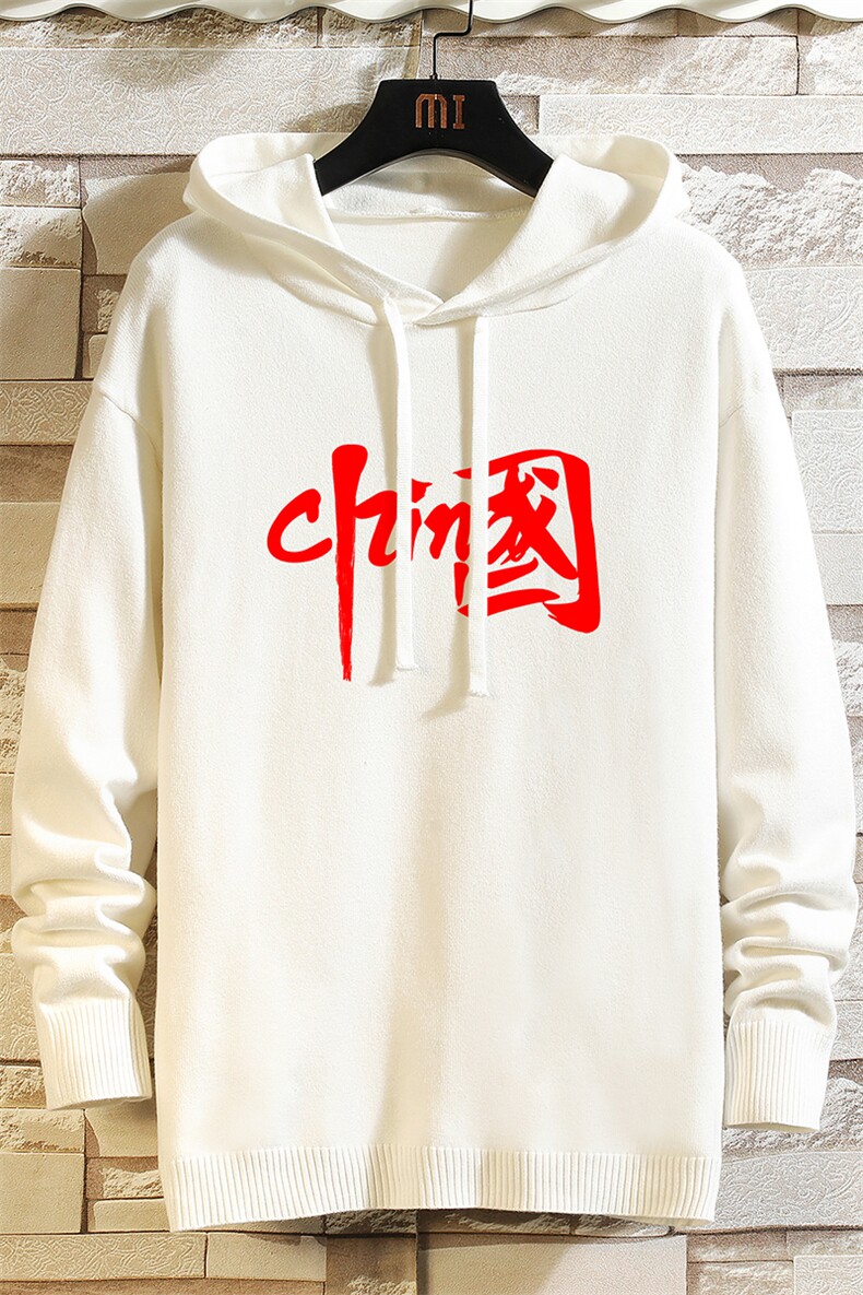 LM68199-P58加绒款-P68连帽毛衣男大码带帽针织衫男毛线衣砖墙,男装针织衫/毛衣,电商A040A