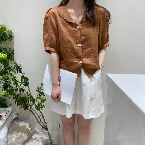 麻料小衫，女装，Hope of July