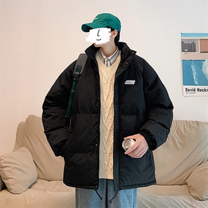 新款男百搭设计感纯色港风棉衣M065-P90控148图片