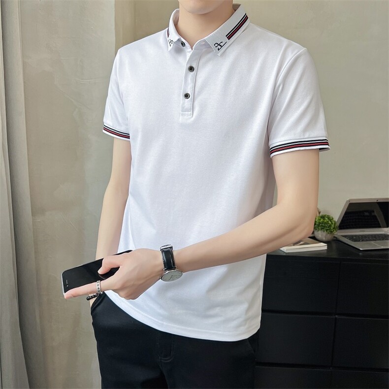@店主风新款Polo衫男印花袖T恤男士高品质半袖直播PT09-P45,男装Polo衫,星座1207-1