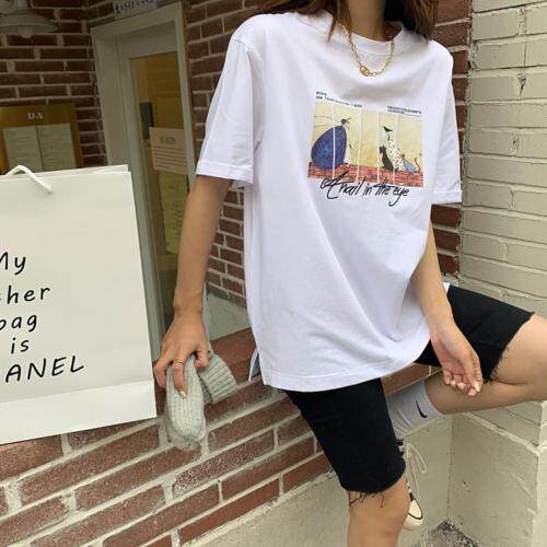 棉T，女装，巴黎之夜