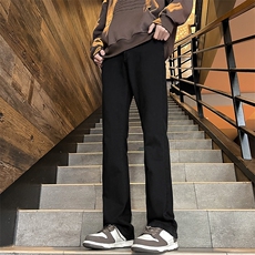 微喇纯色牛仔裤美式ins高街hiphop水洗微喇复古牛仔裤N638P40，男装牛仔裤，星座301D-2(原星座1004-1）