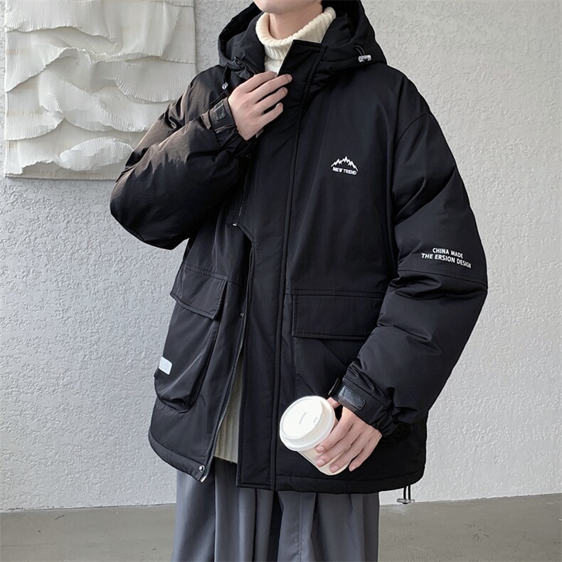 冲锋衣羽绒棉服男冬季宽松大码加厚棉衣ins潮流外套M0783-P120,男装棉衣,星座308B-2