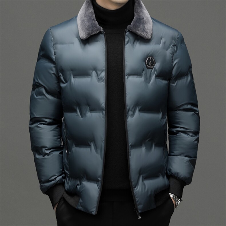 BJM15302钱塘2020-2冬季厚款翻领商务休闲中年男士棉衣货稳P82图片