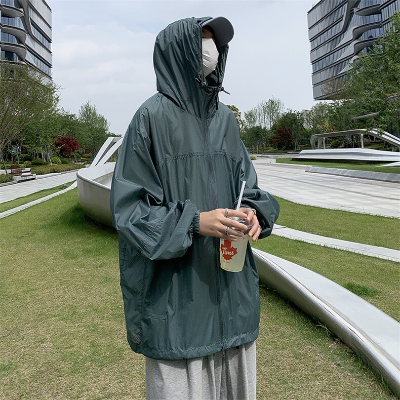 Wt118-P37夏季宽松型冰丝防晒服,男装夹克,星座1501-1
