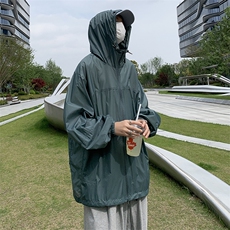 Wt118-P37夏季宽松型冰丝防晒服，男装夹克，星座1501-1
