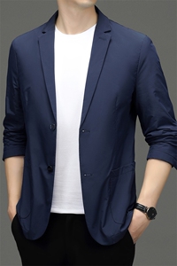 秋季新款西装男西服简约外套西服商务休闲小西装单西图片