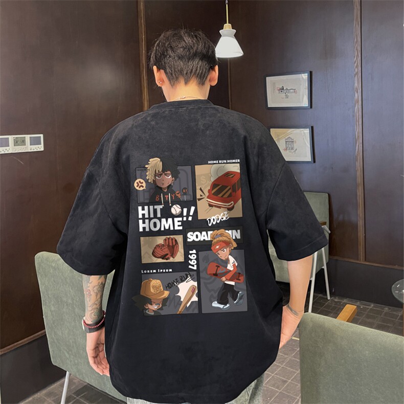 麂皮绒！重磅麂皮绒短袖t恤男JT366-特p19,男装T恤,电商B371