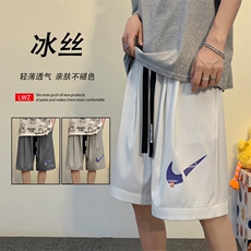 冰丝短裤男夏季宽松5分裤薄款速干休闲裤子DK01-特批25，男装休闲裤，星座718-1