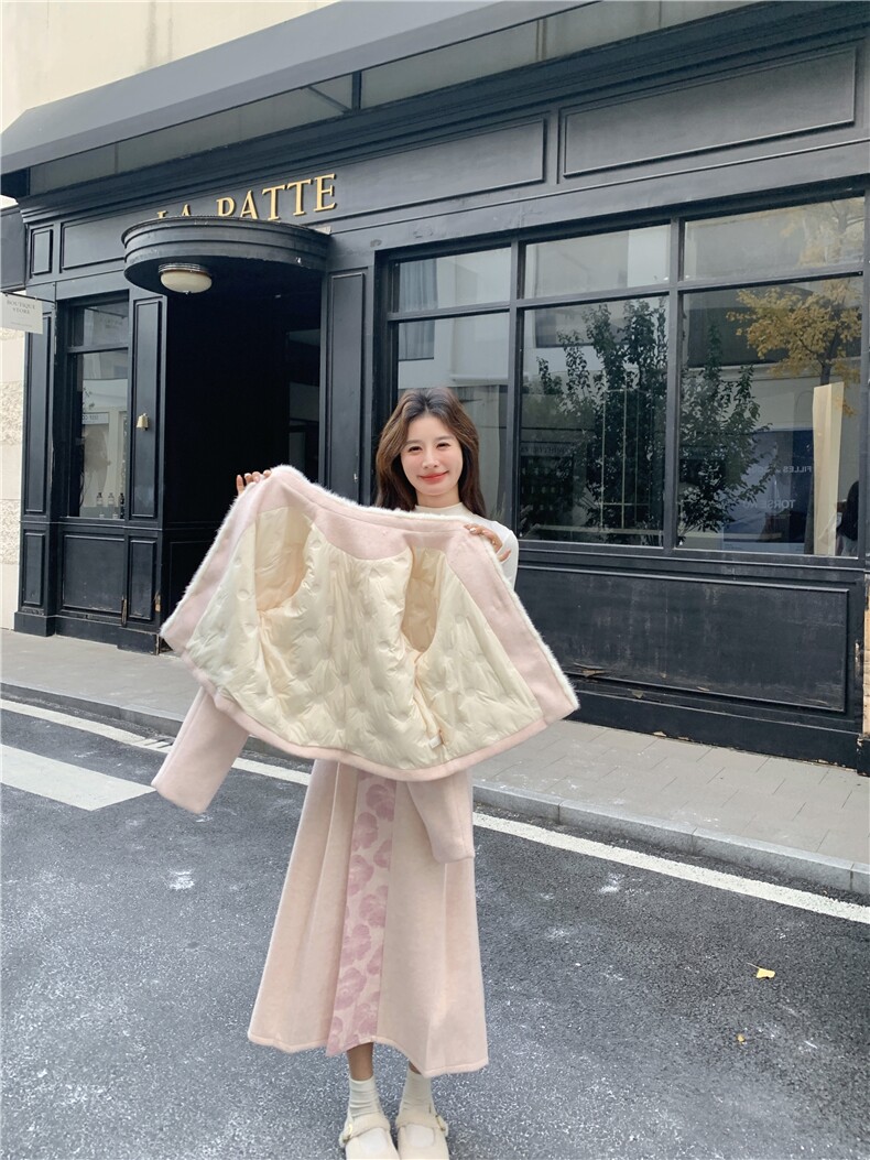 新中式风内里羽绒套装裙2026新款女加厚两件套,女装套装/套裙,2C269