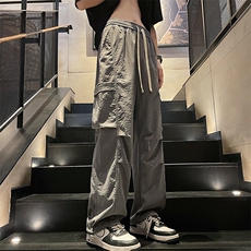直播数据款春季新款大口袋伞兵裤宽松直筒休闲裤工装裤K515-P42，男装休闲裤，星座914-3