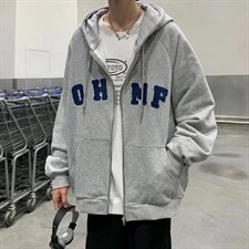男春季薄款植绒刺绣卫衣Y7P35图片