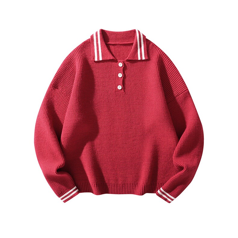 复古文艺风休闲港风毛衣学院系怀旧潮流氛围感毛衣HY834TP55控89，男装针织衫/毛衣，电商A102B