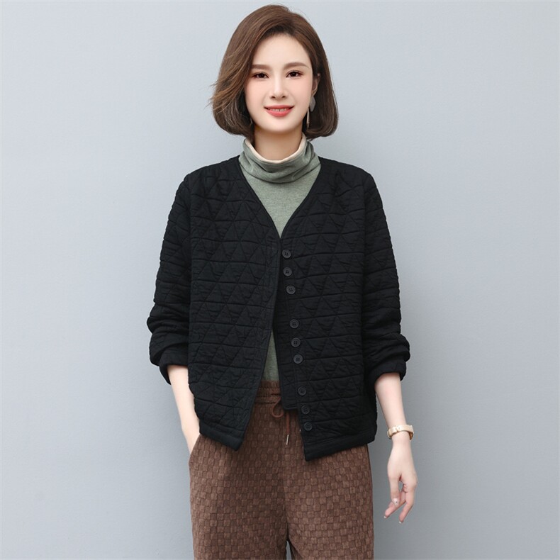 加棉外套女2022秋冬新款韩版宽松简约气质时尚大码月销0,女装大码女装,奕阳依阁