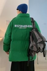 新款男百搭设计感纯色情侣港风棉衣M068B-P90控148，男装棉衣，星座717