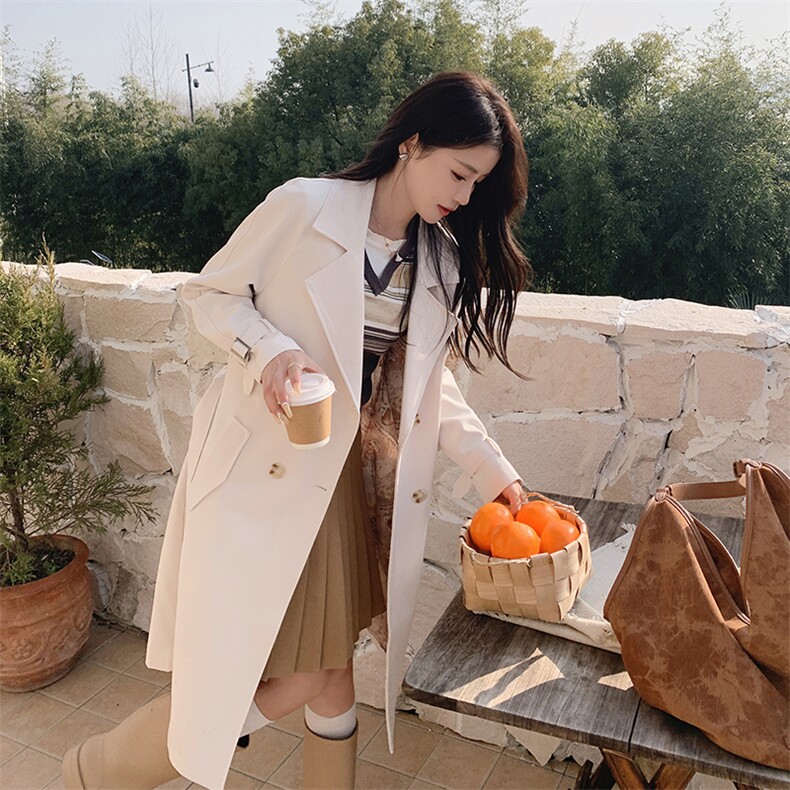 2024春装新款气质通勤风衣外套P125K185，女装风衣，沫晗依美服饰