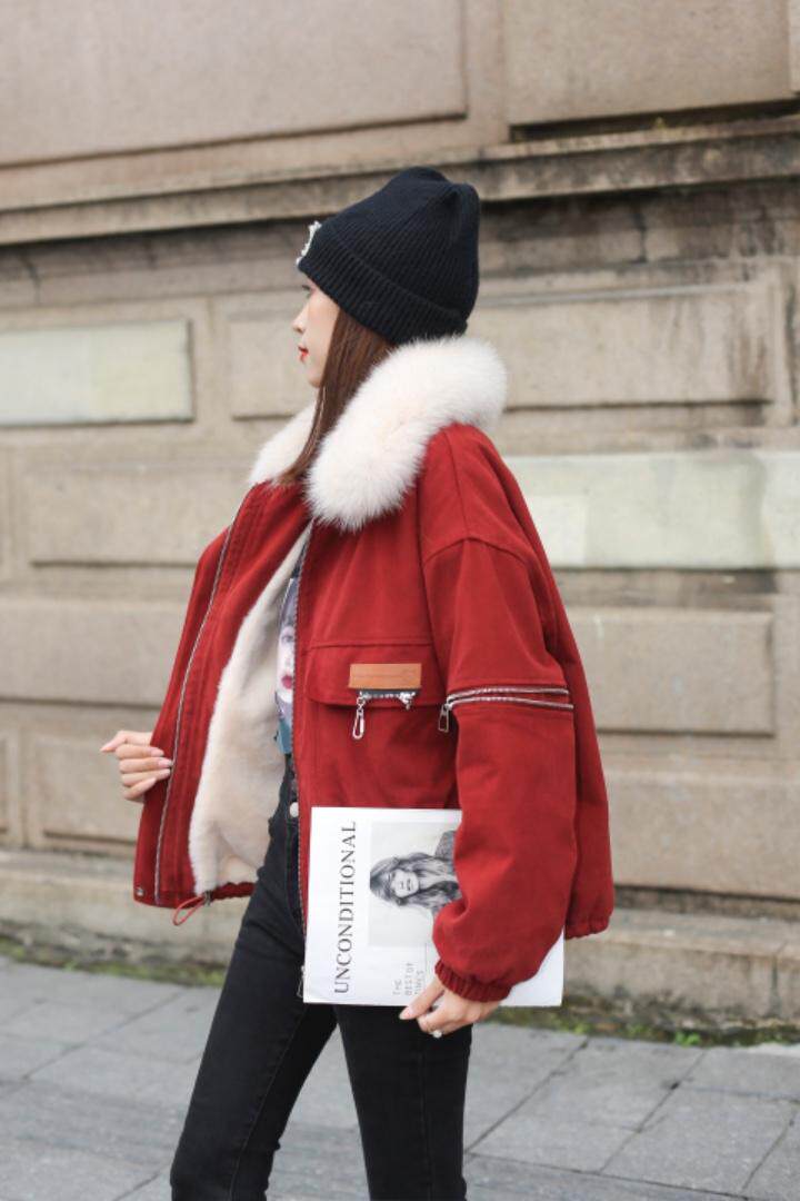 【现货】冬季新款：休闲时尚狐狸大毛领派克服，其它，越野沙丘R