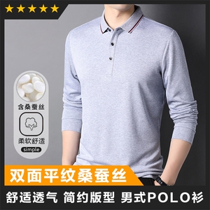 F83039莫代尔棉双面平纹翻领长袖POLO图片