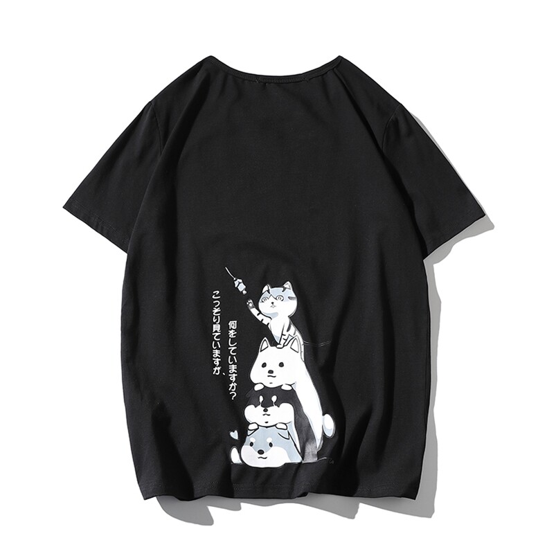 2021夏季新日系大码男无影墙卡通印花T恤短袖T1005-P25图案已注册,男装T恤,电商A001