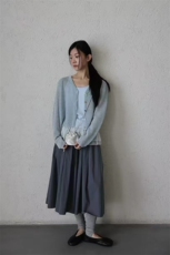 防晒开衫女夏季外搭披肩吊带裙超薄外套空调衫短款冰丝针织衫罩衫，女装防晒衣，斯尔特羊绒