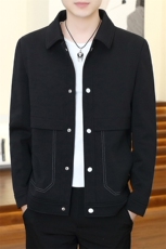 直播秋季新款男士翻领宽松休闲百搭夹克外套上衣男JKD01P90，男装夹克，电商B226-2（原B217-2）