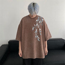 得物直播品质240重磅水洗xz605-dsx262-特批30控49，男装T恤，星座605(原A050)