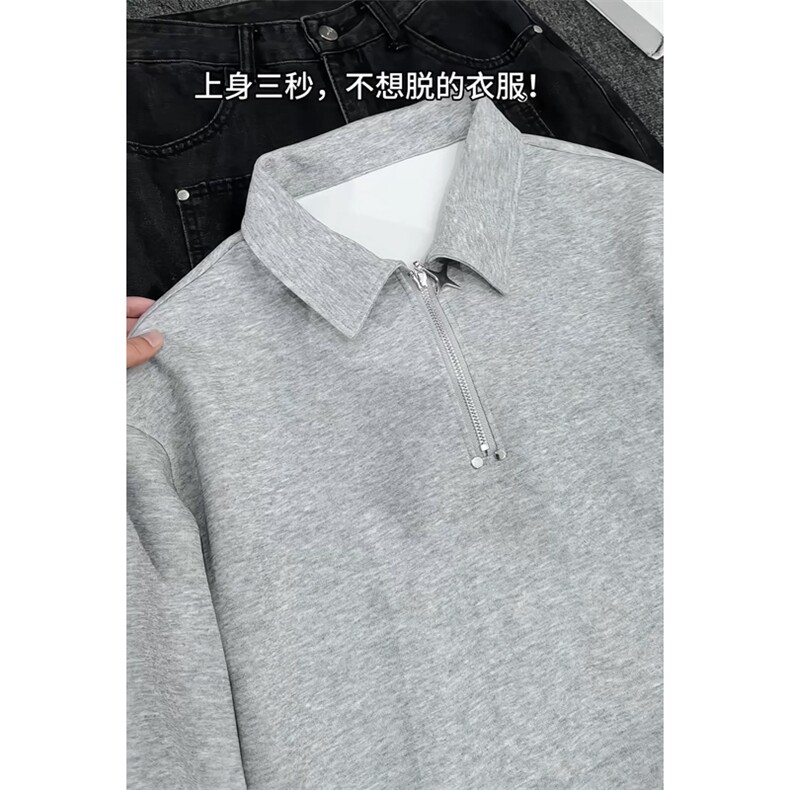2026 春季新款 港风切片大码华棉300g卫衣M-5X HW26030-特P30图片