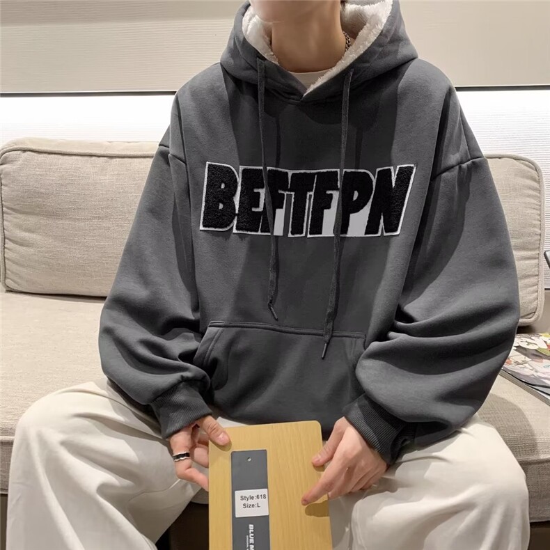 卫衣男潮ins港风潮流加厚外套BK142P45,男装卫衣,星座1116-2