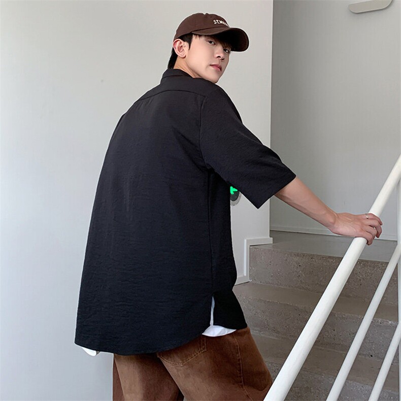 刺绣休闲五分袖宽松短袖潮夏季薄款男士T恤潮流A266-T160-P55,男装T恤,电商A266