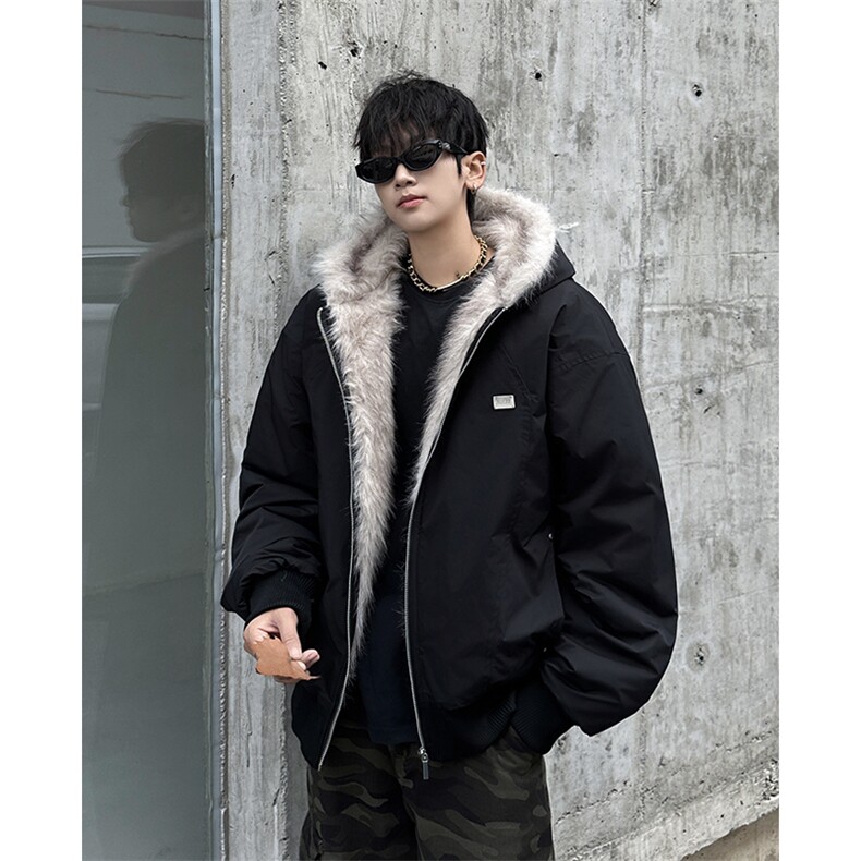 F630P120冬季美式复古座山雕棉服外套男女短款连帽工装加厚夹克,男装棉衣,星座512-6
