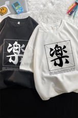HT73197-P22华夫格t恤男短袖男大码五分袖毛毯，男装T恤，电商A040