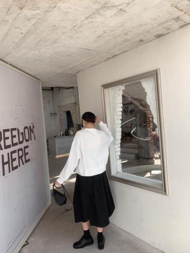 【现货】2021春新款立体侧开缝拉链套头卫衣,女装卫衣/绒衫,壹题YITI