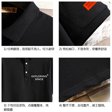 PL57244-P35翻领短袖polo衫男大码胖子半袖t恤男有领保罗衫砖墙，男装Polo衫，电商A040A