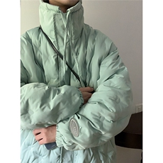 定制面料棉衣男港风半高领棉服男外套男8707P125控168，男装棉衣，星座226-1