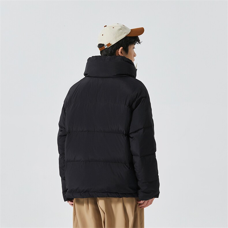 新标90白鸭绒简约休闲立领外套纯色加厚羽绒服ESY0204-P210,男装羽绒服,电商B306