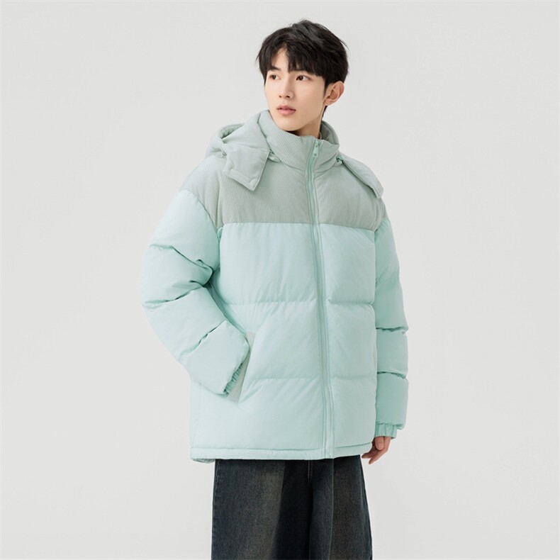 棉服撞色拼接灯芯绒外套男生冬季棉衣情侣装棉袄子M810-P85,男装棉衣,星座308B-2