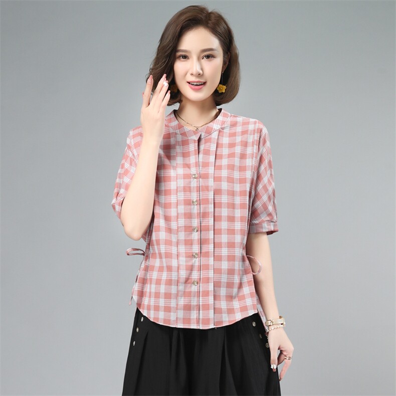 高端棉麻女夏季休闲2025新款时尚减龄太洋气小个子，女装衬衫，奕阳依阁