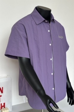 夏季新款速干短袖刺绣衬衫潮流港风宽松男半袖假模CS285-P35，男装T恤，星座301C-5