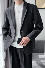 轻熟风~秋冬休闲呢子西装外套F850/P125，男装西服套装，电商B331