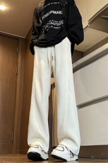 加绒加厚折痕立体裁剪弯刀裤运动卫裤A494特P49控88，男装休闲裤，电商A309
