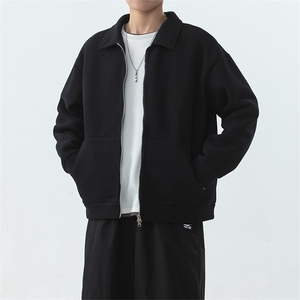 YK86030-P45 50%棉50%聚酯纤维 加厚420克重磅开衫卫衣外套图片