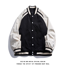 光板得物\唯品二开秋装插肩袖拼色棒球服夹克外套JK870P55，男装夹克，电商A247B