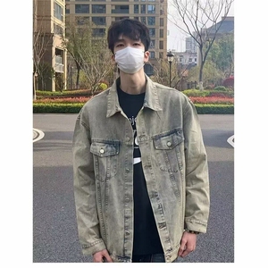 春秋痞帅外套男ins潮牌港风日系原宿风韩版潮流宽松夹克 J8923图片